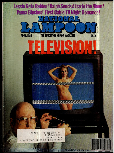 National Lampoon Magazine April 1988 First Cable TV Night Romance