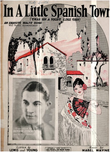 In A Little Spanish Town Lewis Young Mabel Wayne 1926 Antique Sheet Music