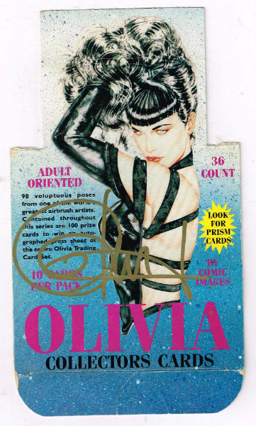 Image for Olivia:collectors cards box top signed by Olivia