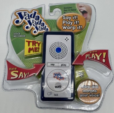 Yada Yada Yada Voice Recorder Toy Never Removed From Package Not Working