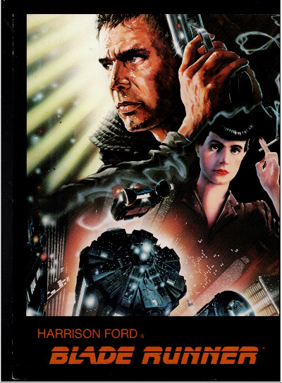 BLADE RUNNER 1982 ORIGINAL MOVIE PROGRAM INSERT HARRISON FORD SEAN YOUNG HAUER