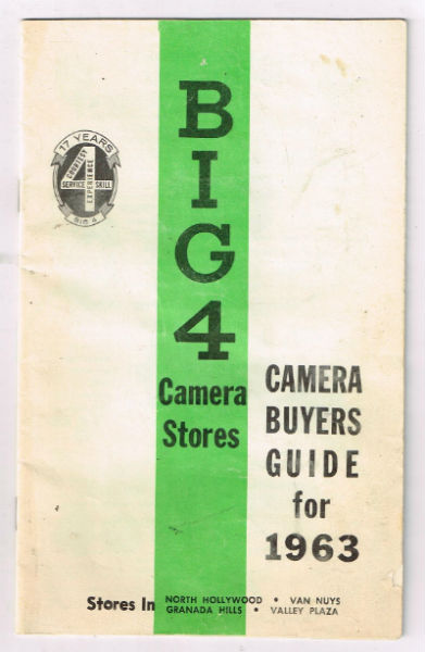 Image for Big 4 camera stores:Camera buyers guide for 1963