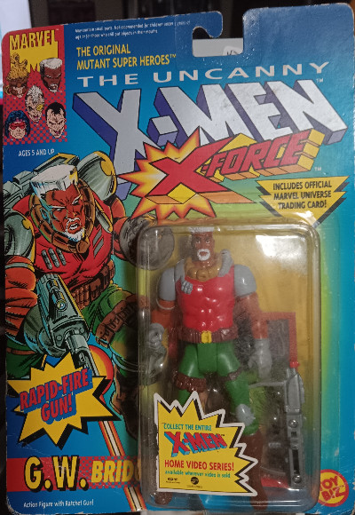 Vintage 1992 ToyBiz X-Men X-Force G.W. Bridge Action Figure MOC