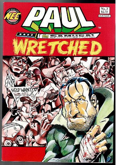 PAUL THE SAMURAI - Wretched - New England Comics Press #3 - December 1991