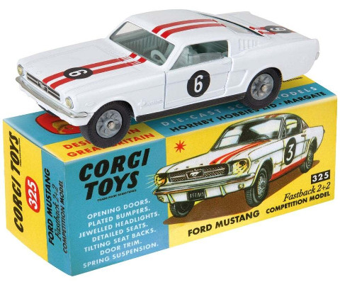 Corgi Model Club 325 Ford Mustang Fastback 2+2 Competition Model Boxed inc COA