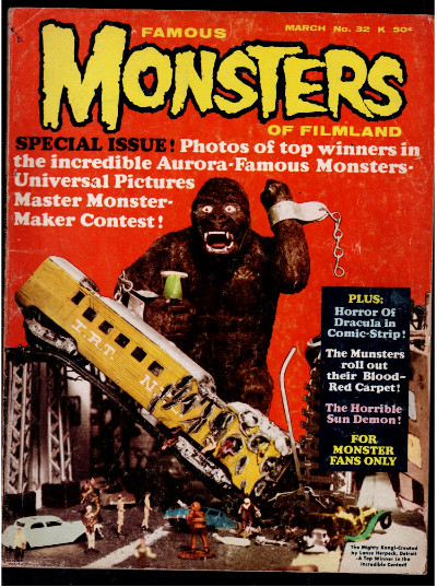 FAMOUS MONSTERS OF FILMLAND #32 KING KONG Dracula THE MUNSTERS 1965