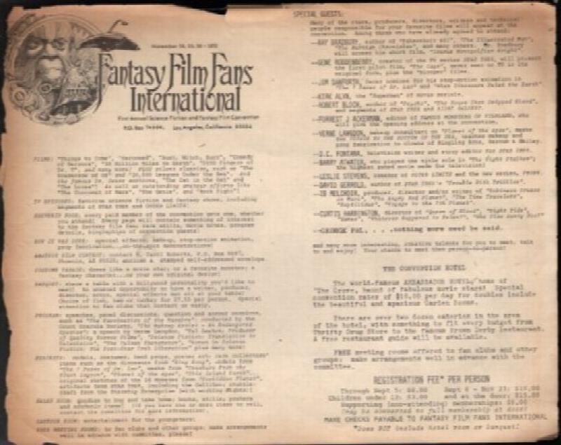Image for fantasy film fans international 1972 No.1