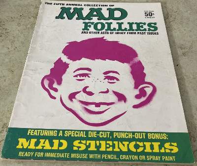 Mad Follies Fifth Annual Collection 1967 VG - Includes Alfred E Newman Stencil
