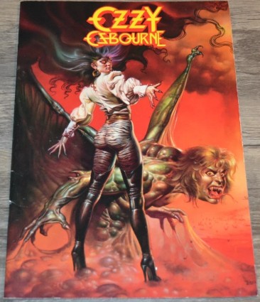 VINTAGE OZZY OSBOURNE 1986 WORLD TOUR PROGRAM BOOK