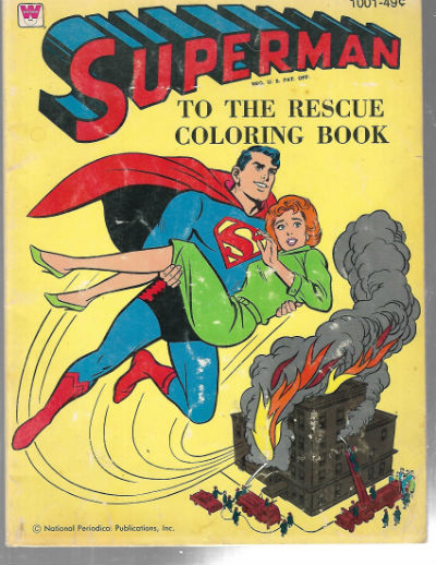 Image for 1964 Superman to the Rescue Whitman Coloring Book