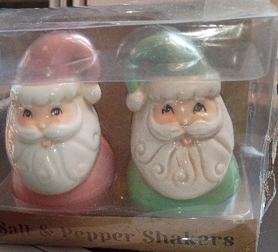 Johanna Parker Gay Christmas Santa Claus Salt and Pepper Shakers