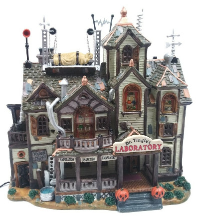 Lemax Halloween Spooky Town 2000 Dr Tingles Laboratory