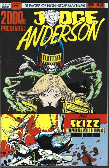 2000 AD PRESENTS #4 and #5 JUDGE ANDERSON (VF/NM) HIGH GRADE COPPER AGE QUALITY COMIC