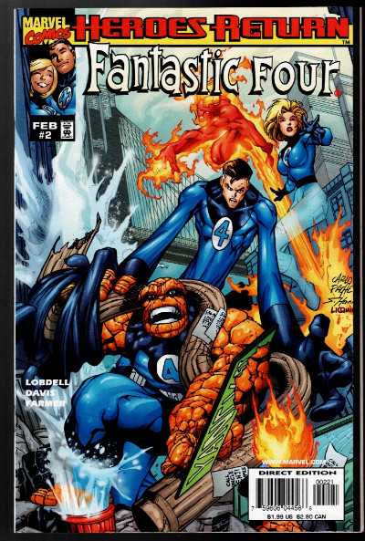 Fantastic Four #2 Variant Cover 1998 Marvel Comics Comic Book