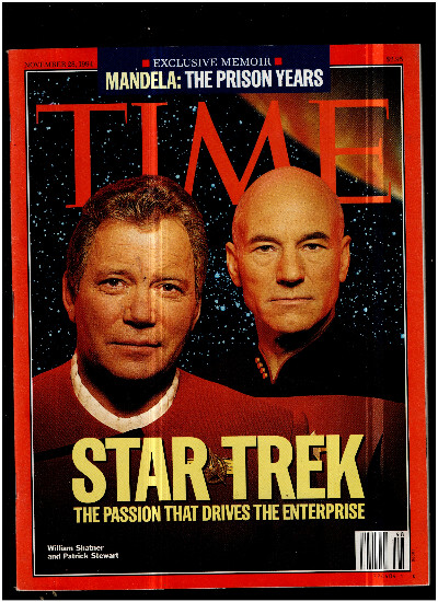 Star Trek Time Magazine November 28 1994 William Shatner P Stewart Mandela