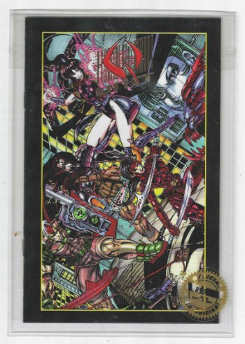 Image for Q-Unit  Gold foil Hero Premiere edition Ashcan #5 
numbered #0 5976