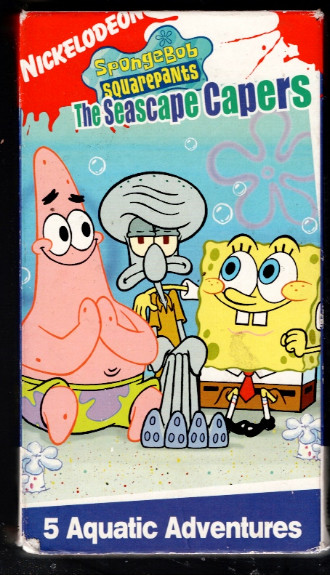 SPONGEBOB Squarepants The Seascape Capers VHS 2004 Nickelodeon Classic Cartoon