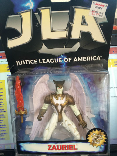 Image for JUSTICE LEAGUE OF AMERICA ZAURIEL 5" FIGURE W/ STAND!