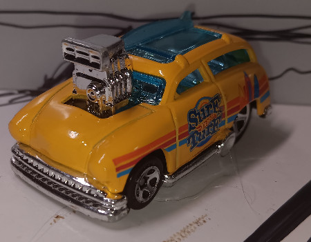 Hot Wheels Surf 'N Turf #083 HW '20 Tooned 8/10 Yellow Loose VHTF!