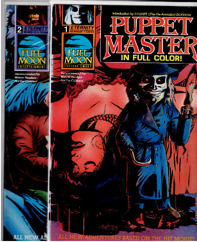 Puppet Master #1and #2 - Eternity Comics 1990 - First Print - Movie Adaptation