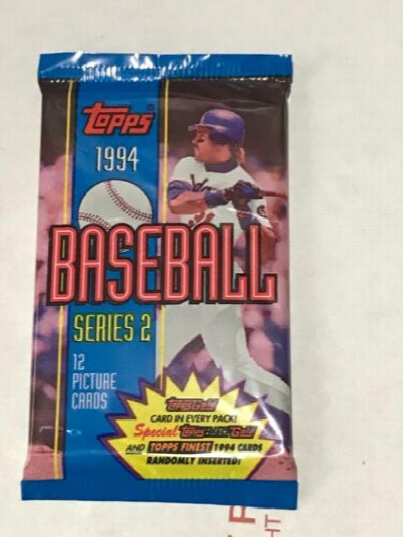Image for 1994 TOPPS BASEBALL SERIES 2 new 1PACK OF 12 CARDS