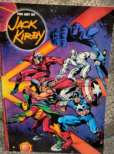 The Comic Art of Jack Kirby 1992 Oversize Book Ray Wyman Kevin Eastman Marvel DC