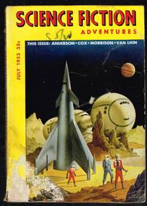 Image for Science Fiction Adventures, July 1953, cover by Alex Schomburg