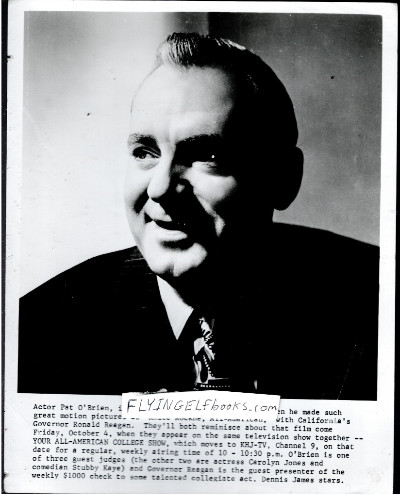 Pat O'Brien Movie Celebrity Press Photo 8 x 10 Black And White