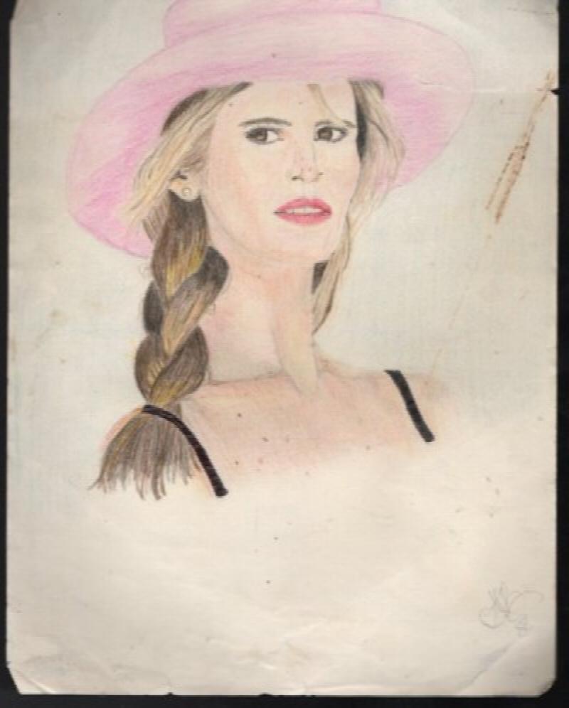 Image for Pencil Drawing on vintage paper