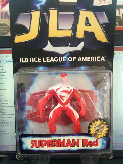 Image for Kenner JLA Superman Red Action Figure Superman RED Includes Display Stand!, Manufacturer: KENNER