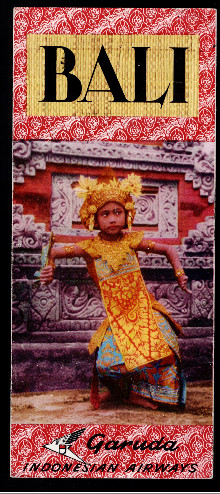 Bali Garuda Indonesia Airways brochure
