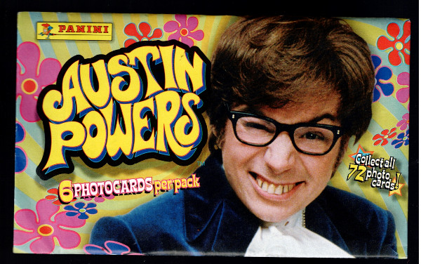 Austin Powers 1999 unopened pack of 6 photocards, by Panini, great collectible