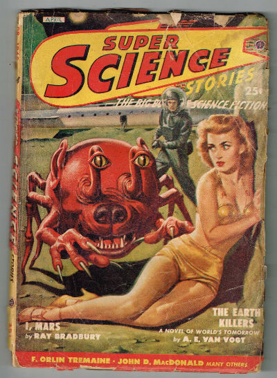 Image for SuperScience Stories;april,1949 featuring;Ray Bradbury,A.E.Van Vogt