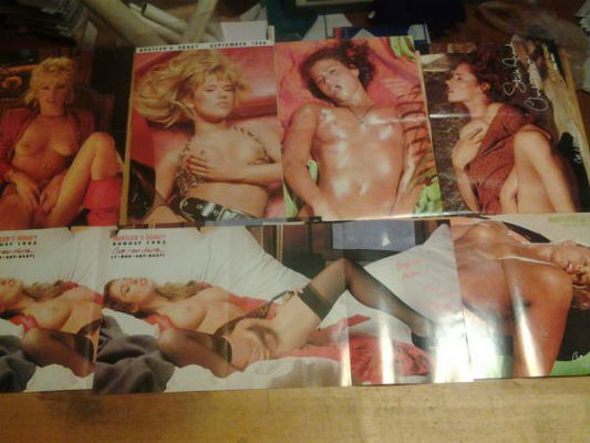 Image for Hustler lot of 7 3 panel pin-ups