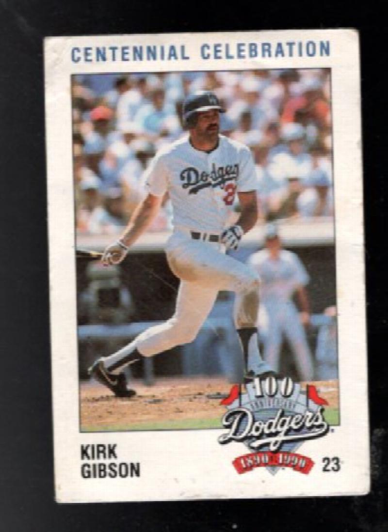 Image for 1990 Dodgers Police Baseball Card #23 Kirk Gibson
