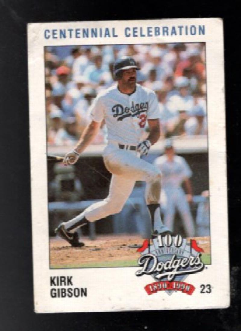 1990 Dodgers Police Baseball Card #23 Kirk Gibson