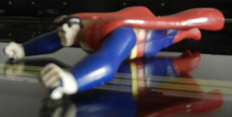 Image for 1997 Burger King Superman The Animated Series Action Figure Red Blue Flying Pose