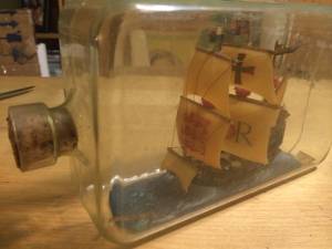 Image for The Golden Hind ( a ship in the bottle)