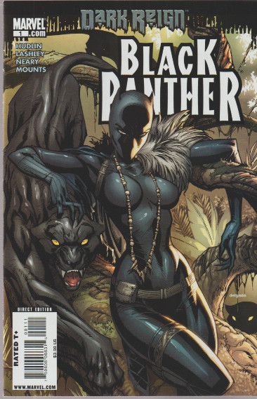 Black Panther # 1 J. Scott Campbell Cover A NM- Marvel 2009 Dark Reign