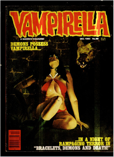 Vampirella #92 1980 Warren Publishing Magazine Comic Horror
