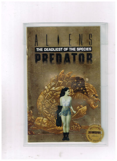Image for Aliens Predator The Deadliest of The Species Ashcan Comic,Gold Foil Cover LTD.n