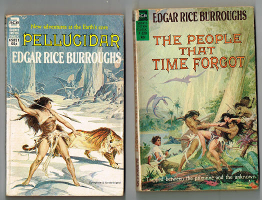 Image for Edgar Rice Burroughs:4 Ace novels with amazing Frazetta and Roy Krenkel jr.covers.