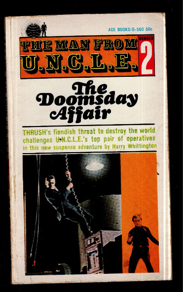 THE MAN FROM U.N.C.L.E #2 PAPERBACK THE DOOMSDAY AFFAIR (1965) (FIRST PRINTING)