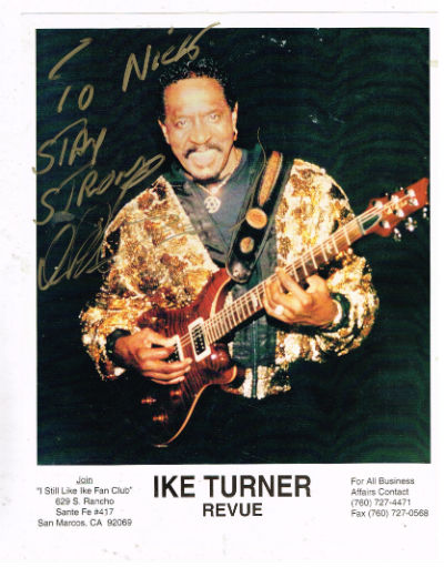 Image for Ike Turner photo signed 8"x10" color