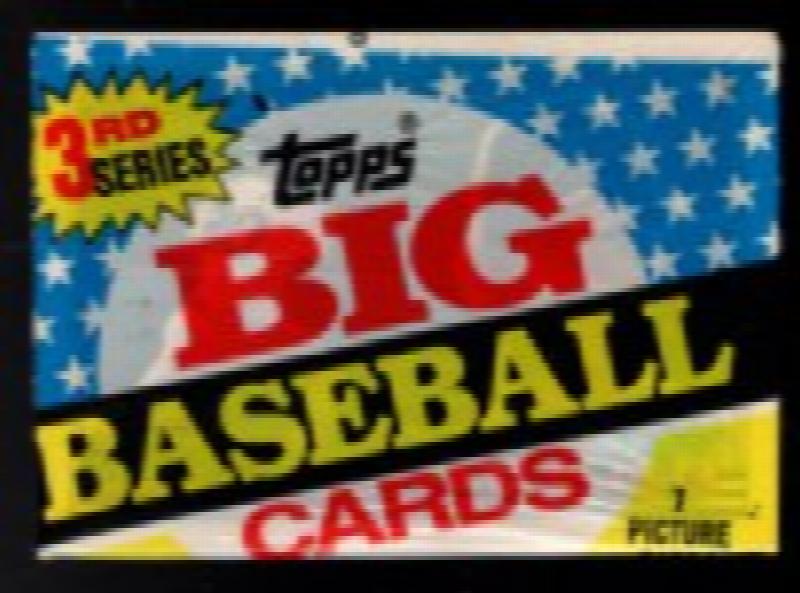 Image for 1989 Topps Big Baseball Cards-1 Unopened Packs-3rd Series-7 Cards Per Pack trading cards