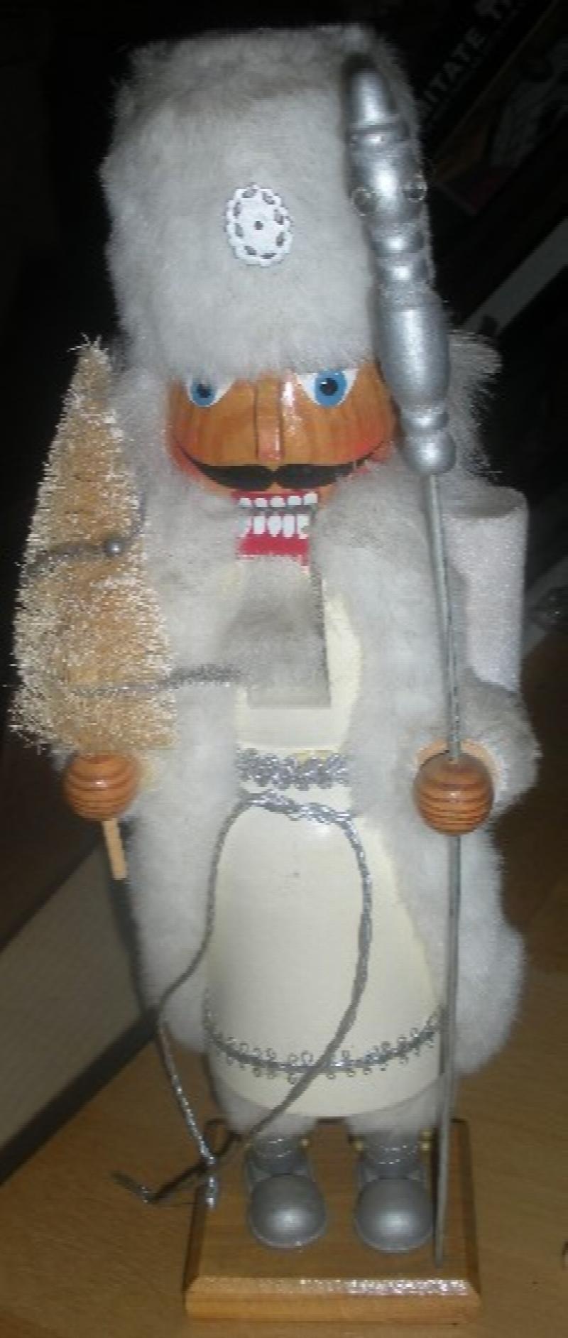 Image for Russian white wooden nutcracker soldier