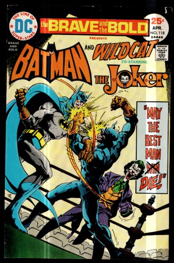 THE BRAVE AND THE BOLD #118 (1975) / VF+/ 1ST USE OF JOKER LOGO