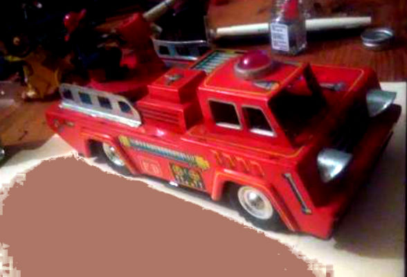 Image for "K" Fire truck PUMPER-tin
