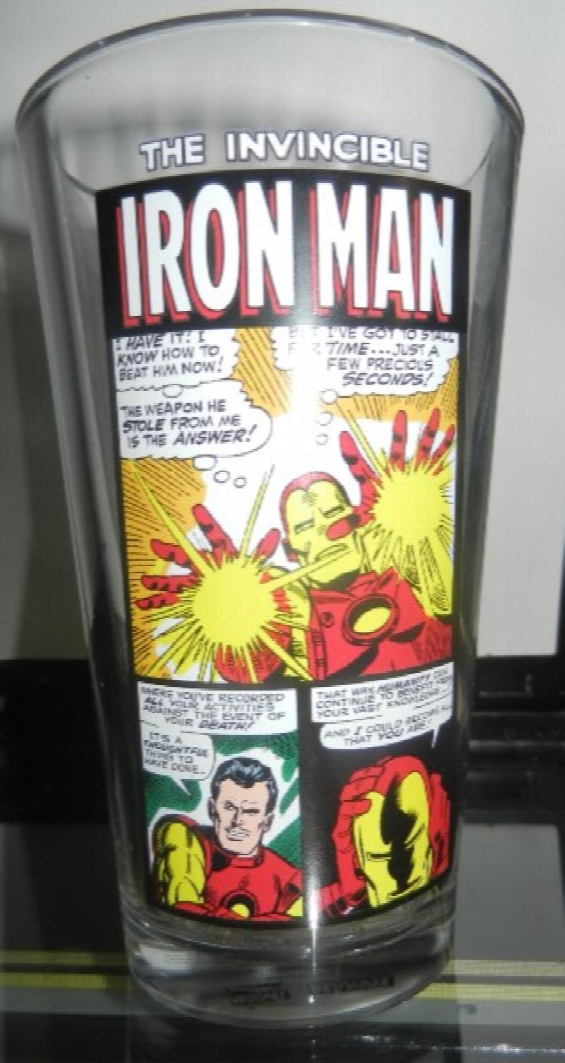 Image for Marvel Comics Drinking Glass Tumbler The Invincible Iron-Man