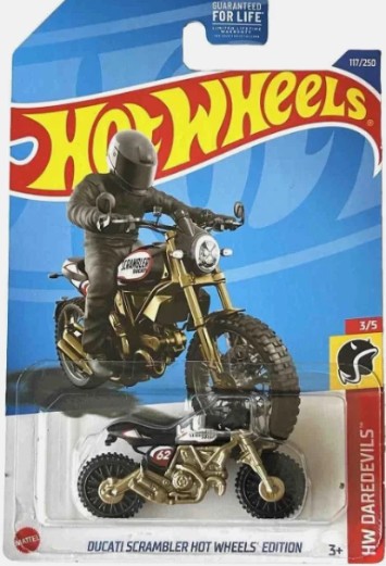 HOT WHEELS DUCATI SCRAMBLER HOT WHEELS EDITION BLACK HW DAREDEVILS 2021